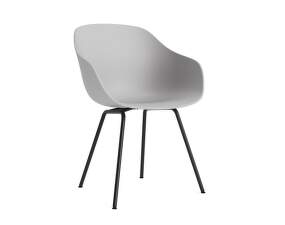 AAC 226 Chair Black Powder Coated Steel, concrete grey