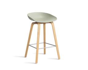 AAS 32 Bar Stool Low Oak Veneer, pastel green