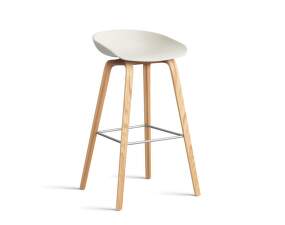 AAS 32 Bar Stool High Oak Veneer, melange cream