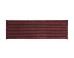 Stripes and Stripes Wool Rug 60x200cm, cherry