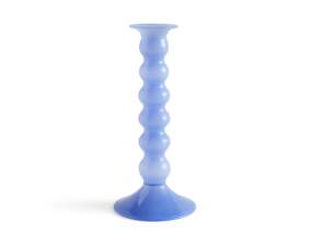 Wavy Candleholder Large, jade light blue