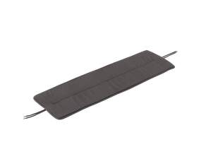 Linear Steel Bench Seat Pad 110, dark grey