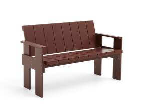 Crate Dining Bench, iron red