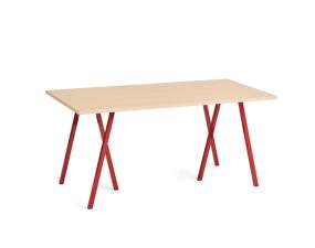 Loop Stand Table 160, oak/maroon red