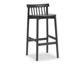 Pind Barstool 75 cm, black stained ash