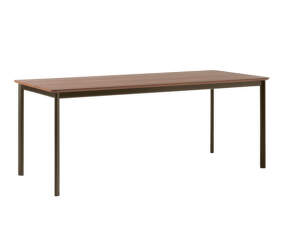 Drip HW116 Dining Table, bronzed/lacquered walnut