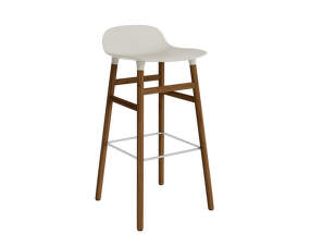 Form Bar Chair 75 cm Walnut, light grey