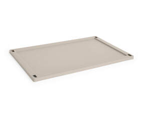 Colour Crate Lid Plastic Large, warm grey