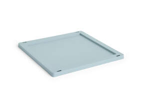 Colour Crate Lid Plastic Cube/Medium Square, dusty blue