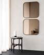 Camber Wall Mirror, bronze