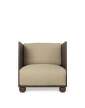 Rum Lounge Chair, dark stained / natural