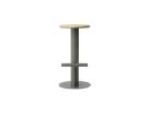 Pole Barstool 75, pine / grey