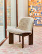 Chisel Lounge Chair, walnut / Sheepskin Mohawi 21