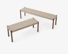 Betty TK4 Bench, smoked oak / natural webbing