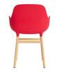 Form Armchair Oak, bright red