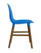 Form Chair Walnut, bright blue