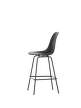 Eames Plastic Counter Stool Low, deep black