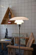 PH 3½-2½ Floor Lamp, high lustre chrome plated