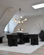 Drop Chandelier Bulp Mini, grey