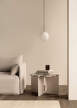 TR Bulb Pendant, polished steel