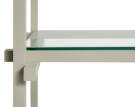 Woody Shelving System, smokey grey/clear glass