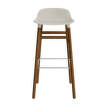 Form Bar Chair 75 cm Walnut, light grey