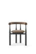 Bukowski Chair Fully Upholstered, black/Wooly Plus 1008