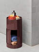 Facet Cabinet High, burgundy