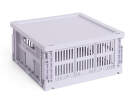 Colour Crate Lid Plastic Cube/Medium Square, lavender