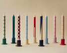 Pattern Candle, set of 4