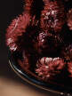 Damo Glass Centrepiece Ø21, dark grape