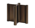 Pair Candleholder H11, brown