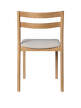Boda Dining Chair Rugged Bouclé, natural oak/off-white
