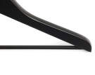 Smooth Coat Hanger Slim with Bar set of 4 pcs, black