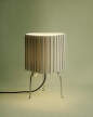 Canelé Table Lamp, almond green