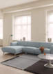 Verso Rug 258x258, cool grey / dark brown