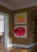 Panthella 500 Floor Lamp, original opal red