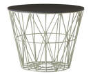 Víko na koš Wire Basket small, black oak