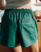 Outline Pyjama Shorts S/M, emerald green