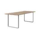 70/70 Outdoor Table, mahogany / grey