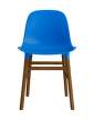Form Chair Walnut, bright blue