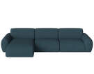 Núvol 3 Modules With Small Corner and Chaise Longue Left, dust blue