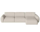 Núvol 3 Modules With Small Corner and Chaise Longue Right, ivory
