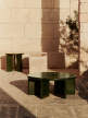 Deya Table, dark green
