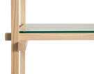 Woody Shelving System Column Low, clear glass