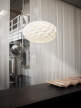 Patera Oval Pendant Light, white