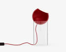 Topan VP14 Floor Lamp, vermilion red