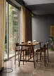 In Between SK28 Bar Table, smoked lacquered oak