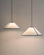 Ava Cone Pendant, white