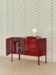 Perforated Cabinet Floor Small, wine red